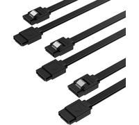 Cavo Dati SATA III SSD/HDD Hard Disk Interno, (6 Gbit/S), PC, Dritto Con Linguet