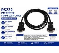 Cavo dati seriale RS232 per tester Metrel PAT