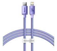 Cavo dati Tipo-C a Lightning 20 W, 1,2 m - Baseus Crystal Shine (CAJY000205) - Viola