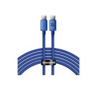 Cavo dati Type-C a Type-C 100W, 2m - Baseus Crystal Shine (CAJY000703) - Blu