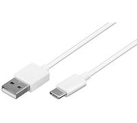 Cavo dati USB 3.1 SuperSpeed USB-C Type-C USB 3.1, cavo di ricarica (1 metro) in bianco compatibile con Doro Aurora A10