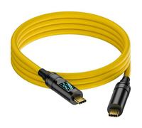 Cavo dati USB-C 3.2 da 1,5 m, cavo di ricarica rapida da 20 Gbps, PD da 100 W, video 8K a 60 Hz, cavo Type-C completo.