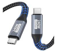 Cavo dati USB-C,cavo USB-C da 1m,20 Gbps USB 3.2 Gen2×2 240W,ricarica - Cavo video 5K@60 Hz 4K@144 Hz Cavo di ricarica da PD3.1 per iPhone 17 Pro Max/Plus/Pro/iPhone 16/15/MacBook Pro/iPad Pro,PSSD