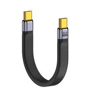 Cavo dati USB C da 40 gbps da 240 W, ricarica rapida, cavo in silicone corto, resistente al movimento, cavo corto di ingresso tipo C