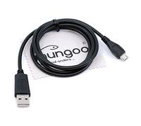 Cavo dati USB compatibile con Garmin Alpha 200i K, Approach G30, Approach G80, Approach Z82, Approach G8 Navigatore Micro USB 1 m cavo dati OTB con panno per la pulizia del display mungoo