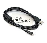 Cavo dati USB compatibile con Nikon CoolPix D3100, D3200, D3300, D5000, D5100, D5200, D5300, D5500, D7100, D750 fotocamera digitale da 1.5 m, cavo dati OTB con panno per la pulizia del display mungoo