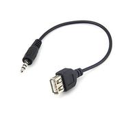 CAVO DATI USB F A AUDIO JACK 3.5 M mp3 mp4 mp5 IPOD AUX auto autoradio carica car cable
