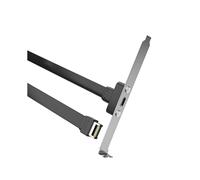 Cavo Deflettore USB 3.1 da 19 PIN/TYPE-E un TYPE-C Telaio Madre Anteriore C Bit PCI 10 Gbps Cavo Piatto Corto 50 cm