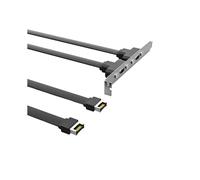 Cavo Deflettore USB 3.1 da 19 PIN/TYPE-E un TYPE-C Telaio Madre Anteriore C Bit PCI 10 Gbps Cavo Piatto Corto A-80 cm