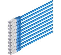 Cavo del cavo della rete S/Connettività Cavo Cat 6 S/FTP PIMF Senza alogena VE10 Blu 10 m (Set10 75711-HB)
