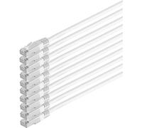 Cavo del cavo della rete S/Connettività Cavo Cat 6 S/FTP PIMF Senza alogeno VE10 Bianco 10 m (Set10 75711-HW)