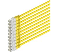 Cavo del cavo della rete S/Connettività Cavo Cat 6 S/FTP PIMF Senza alogeno VE10 Giallo 05 m (75711-H0.5Y-Set10)
