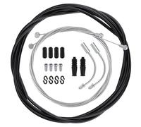 Cavo del freno per bicicletta, cavo del freno per bicicletta, kit include fili del freno interno per freno anteriore della bicicletta e freno posteriore, tappi terminali per fune freno a mano, tubo di