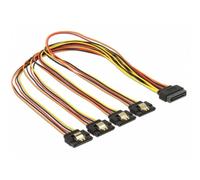 Cavo DeLOCK 60158 SATA 0,5 m 4x SATA 15 pin Maschio/Maschio
