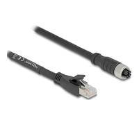 Cavo DeLOCK 80589 Cat5e S/FTP M12 a RJ-45 1 m Nero