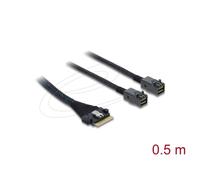 Cavo Delock 82156 Slim SAS SFF-8654 8i a 2x Mini SAS HD SFF-8643 0,5 m