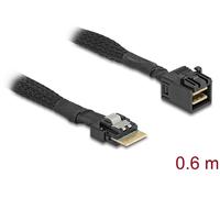 CAVO DELOCK da Mini SAS HD SFF-8643 a Slim SAS SFF-8654 4i, 0,6 m, Nerocolo