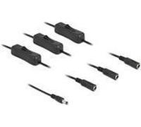 Cavo Delock da spina DC 5,5 x 2,1 mm a 3 prese DC con interruttore da 1 m NEW