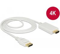 Cavo Delock DisplayPort 1.2 maschio HDMI-A maschio 2 m bianco 4K