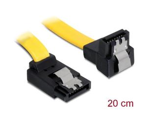 Cavo Delock SATA a SATA 0.5m giallo