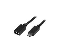 CAVO D'ESTENSIONE MICRO USB STARTECH.COM - PROLUNGHE USB MICRO B A MICRO B - PROLUNGATORE MICRO USB - M/F - 50 CM - NERO