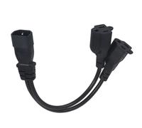 Cavo di alimentazione a forma di Y con design impermeabile e protezione da sovratensione, adattatore splitter IEC320C14 maschio a doppio NEMA5 15R