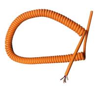 Cavo di alimentazione a molla a 3 nuclei 17AWG Cavo telescopico a LED Cavo di prolunga a spirale for apparecchiature elettriche in rame privo di ossigeno resistente all'olio(Stretch 20 Meters)