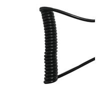 Cavo di alimentazione a spirale 2 conduttori 2,5 mm quadrato OD 8 mm 2,5 metri 5 metri 7,5 metri Cavo a molla Filo retrattile Bobina retrattile(Undraw 3.75 meters 2.5mm square)