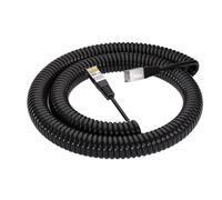 Cavo di alimentazione a spirale a molla LAN Ethernet Cat 5 8 Core Estendi il cavo di segnale in rame TPU schermato a spirale retrattile a trazione(Cat 5 LAN 8 Cores,8Meter Extended)