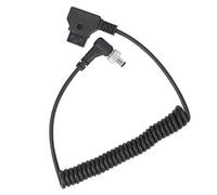 Cavo di Alimentazione a Spirale D-Tap DC con Chiusura, Compatibile con BMCC BMPC ATOMOS BESTVIEW