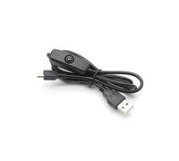 Cavo di alimentazione ad alta corrente 5V 3A 1m Micro USB con interruttore a pulsante tutto in rame per Raspberry Pi 4B