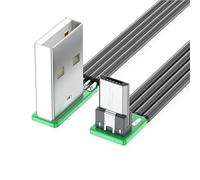 Cavo di alimentazione ad angolo retto da USB a USB a 5 pin up a 90 gradi, 8 lunghezze, supporta la ricarica efficiente, sincronizzazione dati 480 Mbps