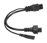 Cavo di Alimentazione, Adattatore Sdoppiatore a Y Forma per C6 a C5 C7, Adatto per Multiuso, Resistente e for Uso Domestico e Ufficio, Viaggi e Connessioni Multiple