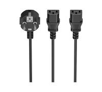 AISENS - A132-0865 - Cavo di alimentazione CPU, CEE7/M-2XC13/H, Nero, 3.0M