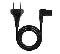 Cavo di alimentazione angolato Nanocable da CEE7 maschio a C7 femmina nero 3 m