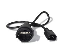 Power Cord, C14 to CEE 7/7 Schuko, 0.6m
