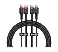 CAVO DI ALIMENTAZIONE BASEUS Baseus Cafule - Cavo di ricarica USB-C a USB-C, 2 m, 100 W, 480 Gbit/s, 2 pz