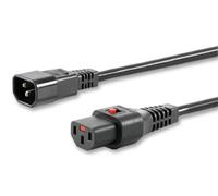 Cavo Di Alimentazione, Blocca, Spina IEC, 2M, Nera, IL13-C14-H05-3100-200