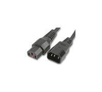 Cavo di Alimentazione C14 M-F Nero Bloccaggio 1 Metro, PRO ELEC , PC1024
