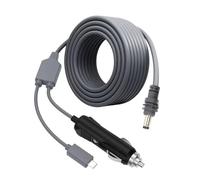 Cavo di alimentazione CC 18AWG 2 in 1 Tipo C Attatore per accendisigari Cavo di alimentazione CC Mini antenna parabolica Lunga Compatibile IP68 Estremità maschio Interno Esterno