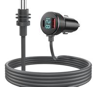Cavo di alimentazione CC da 12 V a 24 V con ricarica rapida QC e PD, 2 m | Alimenta le parabole satellitari e ricarica i dispositivi tramite QC e PD da qualsiasi presa per veicoli da 12 V o 24 V.