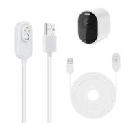 Cavo di alimentazione da 17ft/5,2m, 26,2ft/8m, 34ft/10,4m compatibile con la telecamera Arlo Pro 4/Pro3/Pro 5S/A-rlo Ultra 2/Ultra 2 Cavo di ricarica magnetico per telecamera