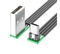 Cavo di alimentazione da USB a USB a 90 gradi ad angolo retto a 5 pin, 8 lunghezze, supporta la ricarica efficiente, la sincronizzazione dei dati a 480 Mbps