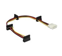 Cavo di alimentazione DeLOCK Molex 4p a 4x SATA 15p 0,4 m