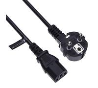 Cavo di alimentazione di Keple Compatibile con LG 32LD450 & 37LH4010 TV | EU Schuko CEE7 Spina angolare secondo IEC 320 C13 | 10 A 250v (europeo - nero) 3m