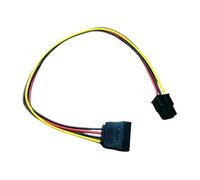 Cavo di alimentazione di ricambio, da 6 pin a 1 satas | Cablaggio interno compatto da scrivania con 6 pin a ATA routing, manicotto flessibile in PVC
