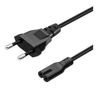 Cavo di alimentazione di tipo C Euro - Cavo C7 - Cavo Euro 8 - Compatibile con Samsung Toshiba LG Philips Sharp Sony, Monitor, DVD Printer Radio BLU-Ray Playstation Xbox - 1.50 Metri - Nero 51CH105