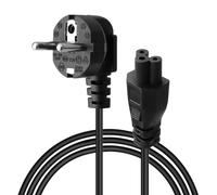 Cavo di Alimentazione Elettrica 3 Poli per PC Portatile Monitor TV Alimentazione Tripolare Spina Tipo F Angolata 90° per Caricabatterie E-Scooter per Ninebot MAX G30 G30D F65D 1.5 m Universale