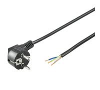 Goobay 96034 Cavo Alimentazione, Cavi Alimentazione Prolunga Alimentatore, 5m Lunghezza del Cavo, Nero