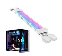 Cavo di alimentazione energetica: prolunga RGB ATX per effetti luminosi, cavo PSU sincronizzato ARGB a 24 pin con modalità colore, kit di prolunga per cavi energetici per PC, guaina RGB per build